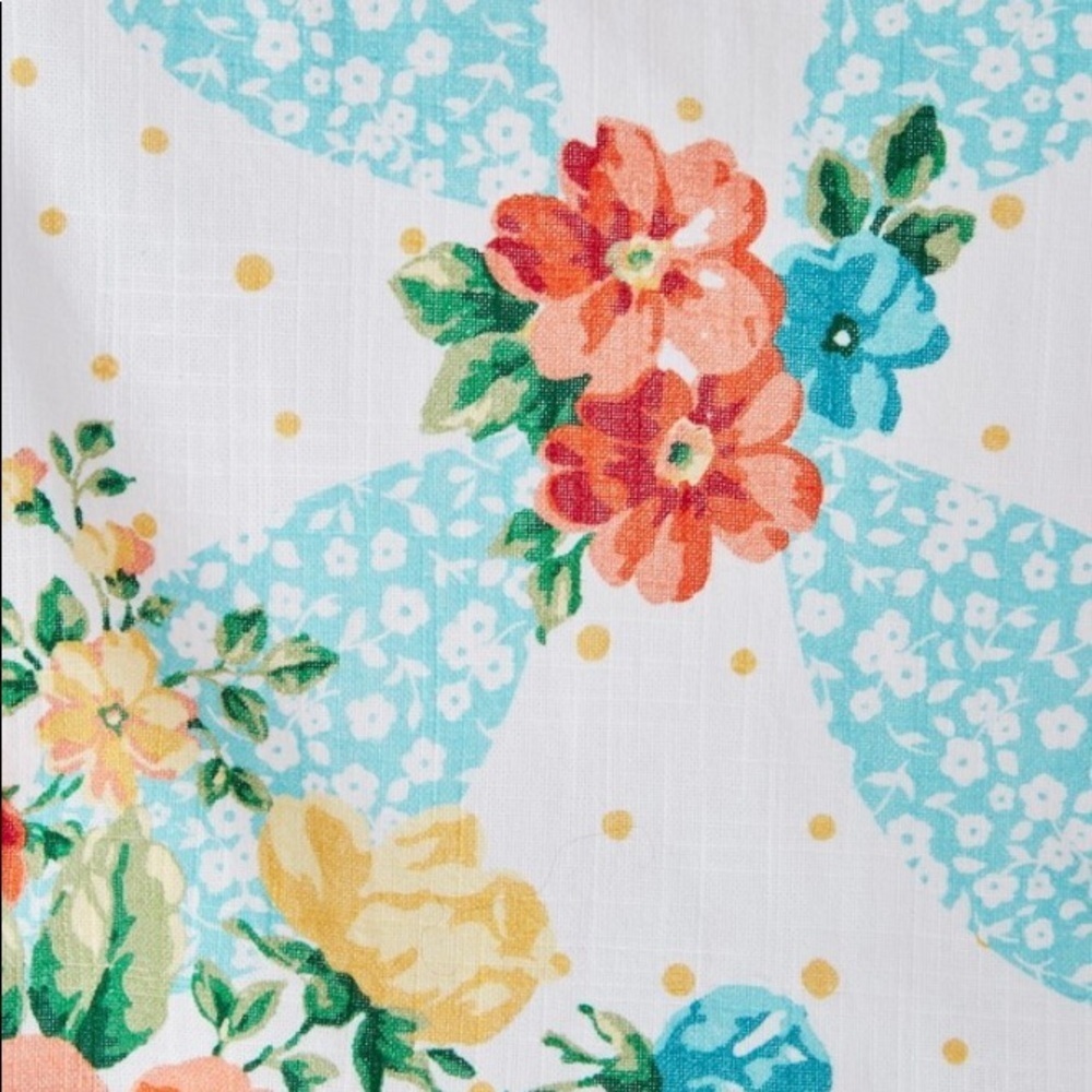 The Pioneer Woman Vintage Floral Cotton Shower Curtain - Picture 4 of 6